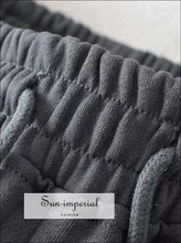 Wide-Leg Drawstring Sweatpants - Sun Imperial product photo 6