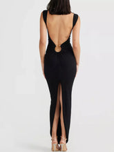Backless Slit Cutout Maxi Dress - Sun Imperial (photo 3)