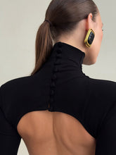 Backless Turtleneck Bodycon Maxi Dress - Sun Imperial (photo 5)