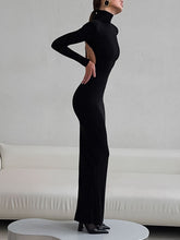 Backless Turtleneck Bodycon Maxi Dress - Sun Imperial (photo 6)