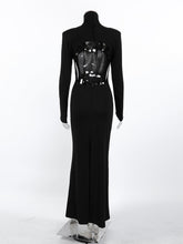 Backless Turtleneck Bodycon Maxi Dress - Sun Imperial (photo 9)