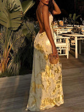 Backless V-Neck Maxi Dress - Sun Imperial (photo 4)