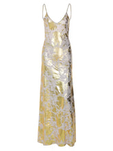 Backless V-Neck Maxi Dress - Sun Imperial (photo 6)