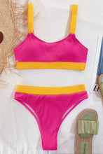 Women's Color Block Scoop Neck Bikini Set - Sun Imperial (photo 2)