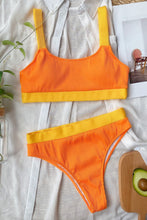 Women's Color Block Scoop Neck Bikini Set - Sun Imperial (photo 4)