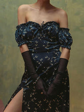 Floral Print Off Shoulder Slit Dress - Sun Imperial (photo 2)
