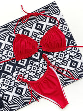 Women's Frill Trim Halter Neck Bikini Set - Sun Imperial (photo 11)