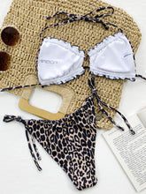 Women's Frill Trim Halter Neck Bikini Set - Sun Imperial (photo 5)