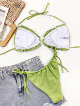 Women's Frill Trim Halter Neck Bikini Set - Sun Imperial (photo 9)
