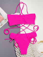 Women's Halter Neck Drawstring Detail Bikini Set - Sun Imperial product photo 3