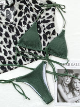 Women's Textured Halter Neck Tie Side Bikini Set - Sun Imperial product photo 12