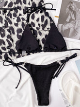 Women's Textured Halter Neck Tie Side Bikini Set - Sun Imperial product photo 2