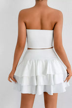 Tube Top and Ruffle Layered Skirt Set - Sun Imperial (photo 2)