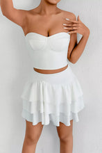 Tube Top and Ruffle Layered Skirt Set - Sun Imperial (photo 3)