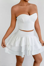 Tube Top and Ruffle Layered Skirt Set - Sun Imperial (photo 4)