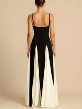 Women's Two-Tone Flowing Maxi Dress - Sun Imperial (photo 2)