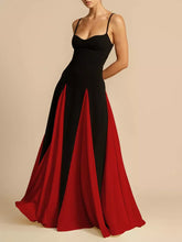 Women's Two-Tone Flowing Maxi Dress - Sun Imperial (photo 7)