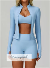 2–3pcs Women’s Yoga Suit Sportswear Set – Push-up Fitness Outfit 2pcs yoga set, 3pcs outfit, fitness wear women, gym outfit high waist