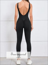 Women's Backless One-Piece Yoga Jumpsuit - Sun Imperial product photo 30