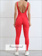 Women's Backless One-Piece Yoga Jumpsuit - Sun Imperial product photo 36