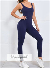Women's Backless One-Piece Yoga Jumpsuit - Sun Imperial product photo 3