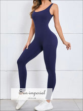Women's Backless One-Piece Yoga Jumpsuit - Sun Imperial product photo 4