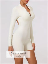 Women's Backless Yoga Shorts Jumpsuit - Sun Imperial product photo 1