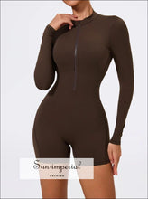 Women's Backless Yoga Shorts Jumpsuit - Sun Imperial product photo 22