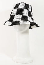 Women's Checkered Pattern Knit Bucket Hat - Sun Imperial product photo 2