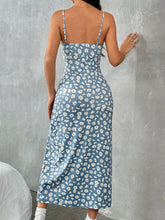 Floral Print High Slit Cami Dress - Sun Imperial (photo 2)