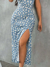 Floral Print High Slit Cami Dress - Sun Imperial (photo 3)