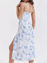 Women's Floral Print Lace Trim Slit Midi Dress - Sun Imperial product photo 16