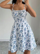 Women's Floral Print Tie Strap Mini Dress - Sun Imperial product photo 16