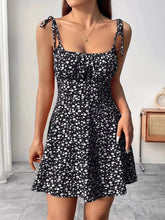 Floral Print Tie Strap Mini Dress - Sun Imperial (photo 2)