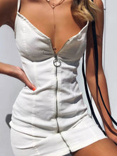 Women's full size zip front bodycon mini dress plus size