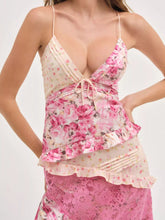 Women's Lace Detail Ruffled Floral V-Neck Maxi Dress - Sun Imperial product photo 18