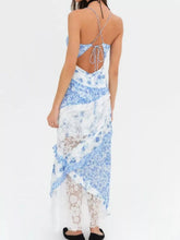 Women's Lace Detail Ruffled Floral V-Neck Maxi Dress - Sun Imperial (photo 8)