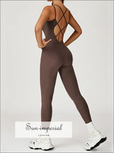 Women's One-Piece Gym and Yoga Jumpsuit - Sun Imperial product photo 2
