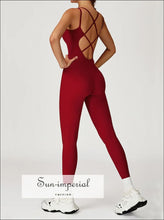 Women's One-Piece Gym and Yoga Jumpsuit - Sun Imperial product photo 3