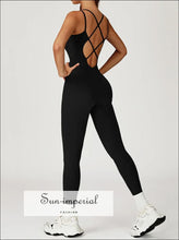 Women's One-Piece Gym and Yoga Jumpsuit - Sun Imperial product photo 5
