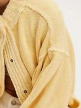 Women's oversized snap cardigan