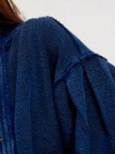 Women's oversized snap cardigan