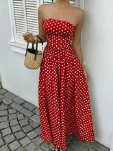 Polka Dot Strapless Maxi Dress - Sun Imperial (photo 1)