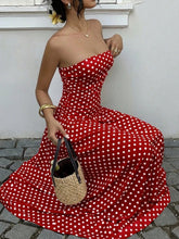 Polka Dot Strapless Maxi Dress - Sun Imperial (photo 5)