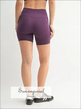 Sun Imperial Women’s Purple Biker Shorts Ship from USA, Sun-Imperial United States