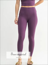 Sun Imperial Women’s Purple Sculpt High-waisted Leggings Ship from USA, High-Waisted Sun-Imperial United States