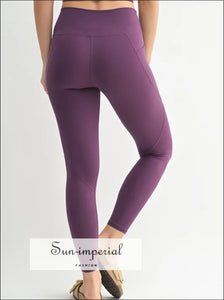 Sun Imperial Women’s Purple Sculpt High-waisted Leggings Ship from USA, High-Waisted Sun-Imperial United States