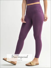 Sun Imperial Women’s Purple Sculpt High-waisted Leggings Ship from USA, High-Waisted Sun-Imperial United States