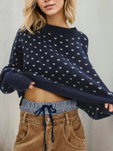 Women's ribbed drop shoulder sweater