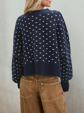 Women's ribbed drop shoulder sweater